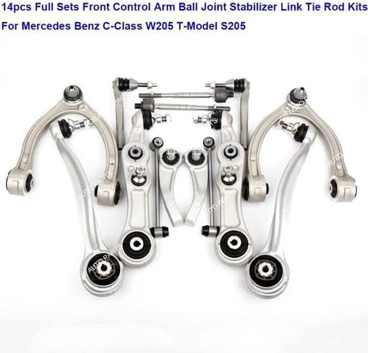 ya 5 8.10 4X Front Inner Outer Tie Rod End Kit for Benz C216 W221 W222 CL550 CL63 AMG S550
