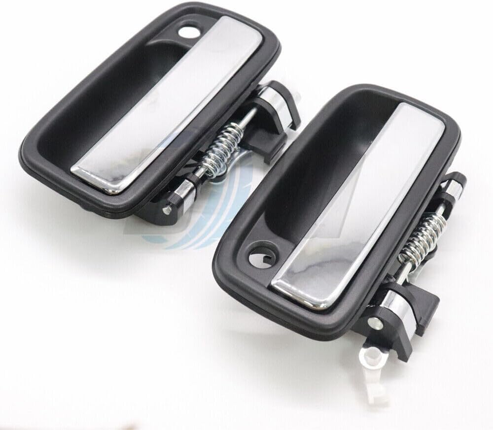 ya 10 9.16 baidi Door Handle 2X Black LH & RH Pair Outer Exterior for Tacoma Pickup Truck 95-04