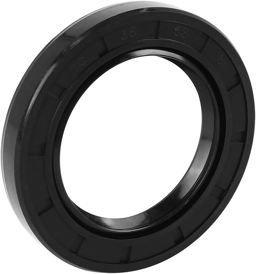 ya 4 8.8.2 38mm x 58mm x 8mm Black Rubber Cover Double Lip TC Oil Shaft Seal