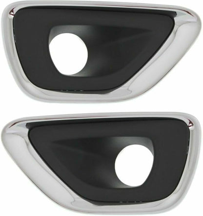 ya 4 8.10 2-Pack for 2014-2016 for Jeep for Grand Cherokee Left and Right Fog Light Trim Kit O