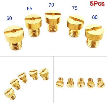 ya 23 10.7 baidi 5Pcs Motorcycle Carb Main Jets #60/65/70/75/80 Jet For 50-80cc Motorized-Bicycle