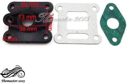 ya 6 8.24 baidi Pocket Bike Carburetor Inlet Manifold Intake 47cc 49cc for Mini Moto ATV Dirt Bike