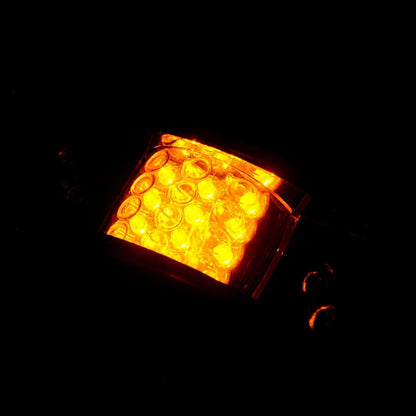 ya 4 8.14 2 Pieces Amber LED Fender Clearance Lights Oval Trailer Truck Side Marker Lights 