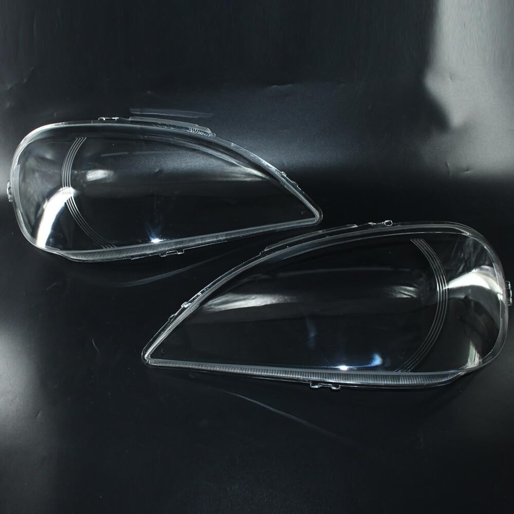 ya 11 9.14 zhengce Pair Headlight Headlamp Lens Cover for Mercedes-Benz W163 ML Class 2002-200