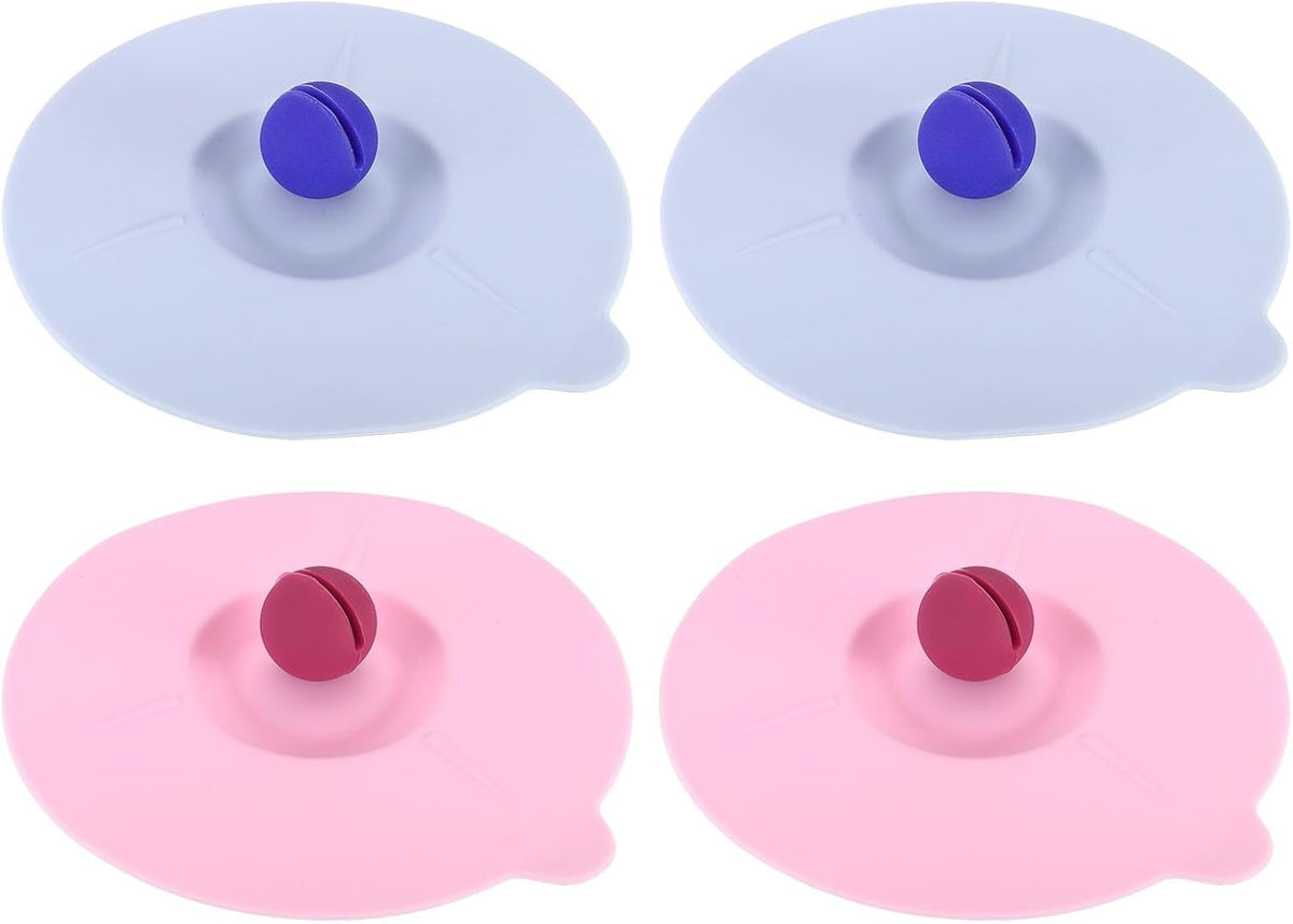 ya 14 9.20 baidi Silicone Cup Lids for Drinks, 4Pcs 5.5 Mug Cup Cover Cap Pink/Blue-1