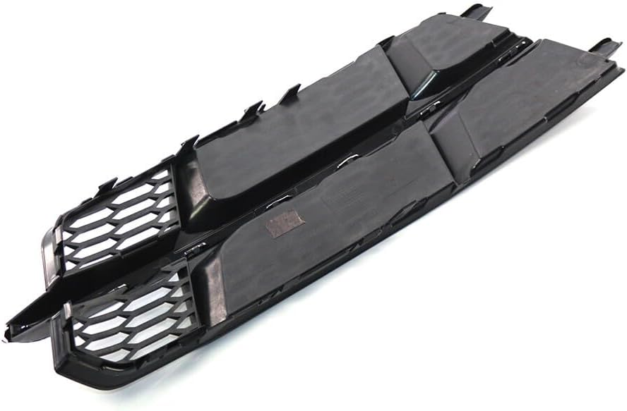 ya 14 9.20 zhengce for Audi A6 C7 2014-2018 Black Chrome Front Bumper Lower Side Grille-1