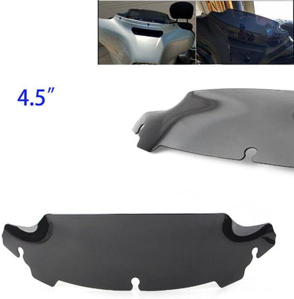 ya 23 10.7 baidi 4.5-inch black motorcycle wave windshield suitable for Harley Touring Glide 2014-2023 21-
