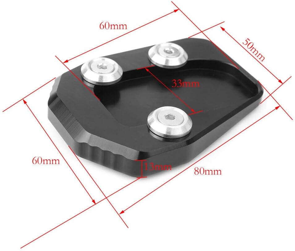 ya 4 8.8.2 Side Kickstand Foot Stand Extension Plate Pad for Yamaha MT-09 2013-2014 2015