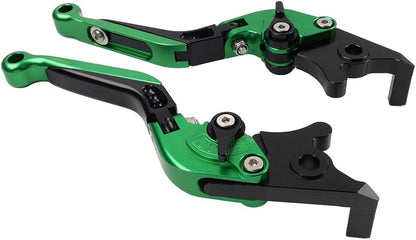 ya 5 8.10 CNC FoldingExtendable Brake Clutch Lever for Suzuki DL1000/V-STROM GSX1400 Green