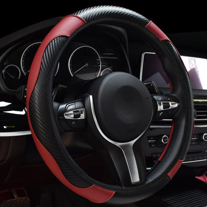 ya 4 8.14 15 inch 38cm Steering Wheel Covers Universal Carbon fiber Stretch