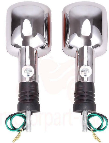 ya 4 8.24 baidi 2x Turn Signal Blinker Lights for Honda Shadow 500 VT500C Rebel CA250 CMX250