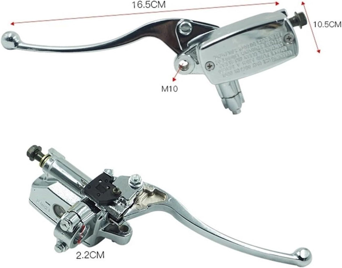 ya 13 9.15 baidi 7/8 22mm Right Motorcycle Handlebar Front Brake Clutch Master Cylinder Chrome