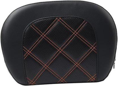 ya 6 8.14 Stitching Passenger Sissy Bar Backrest Black Pad Bracket for Harley Street Glide