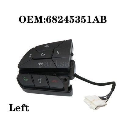 ya 3 8.24 baidi 1 Pair Steering Wheel Control Switch for 2014-2019 for Chrysler for Dodge for Jeep
