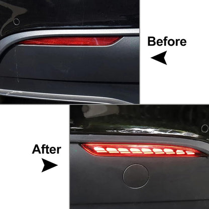 ya 10 9.16 zhengce for Tesla for Model 3 Dragon Scale Style Rear Bumper Fog Light Brake Lamp R