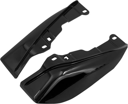 ya 14 9.20 zhengce Black ABS Mid-Frame Air Deflector Heat Shield for Harley Street Road Glide-1