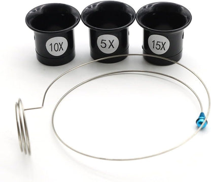 ya 28 10.13 baidi Watch Magnifier Loop 4Pcs 5x 15x Glass Magnifier for Jewelry Use