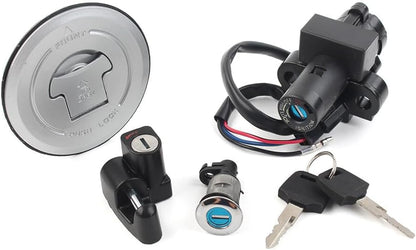 ya 6 8.24 baidi Fuel Gas Tank Cap Ignition Switch Lock Key Set Fit for Honda CBR250 Hornet 250 98-02