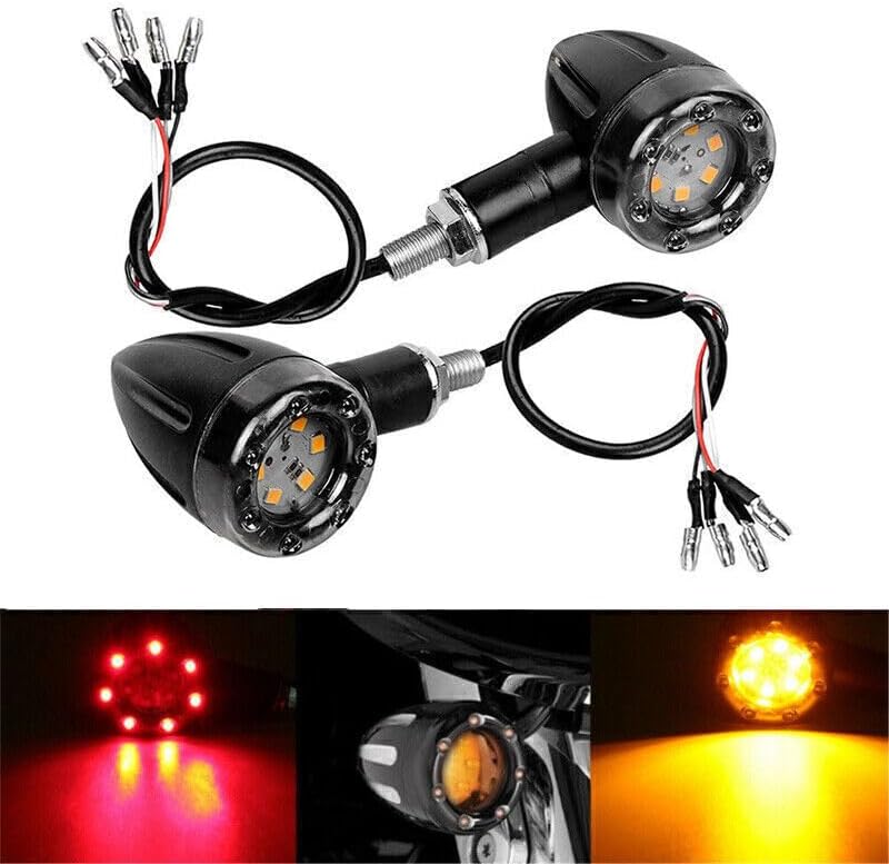 ya 11 9.14 zhengce 4x Motorcycle Bike LED Bullet Brake Blinker Turn Signals Tail Light Univers