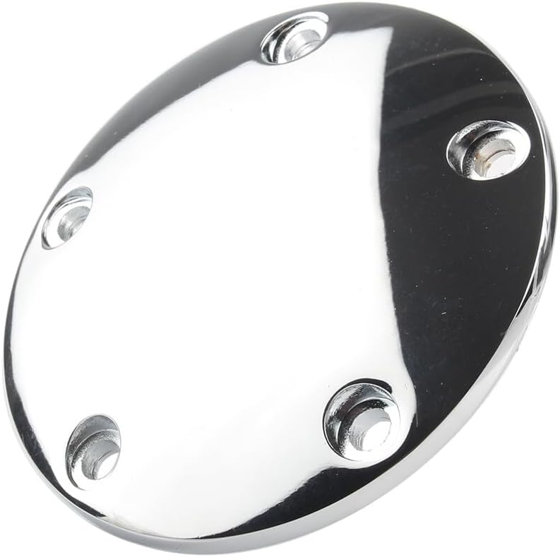 ya 4 8.14 Chrome Domed Timing Points Cover for Harley Twin Cam Softail Dyna Touring 99-17