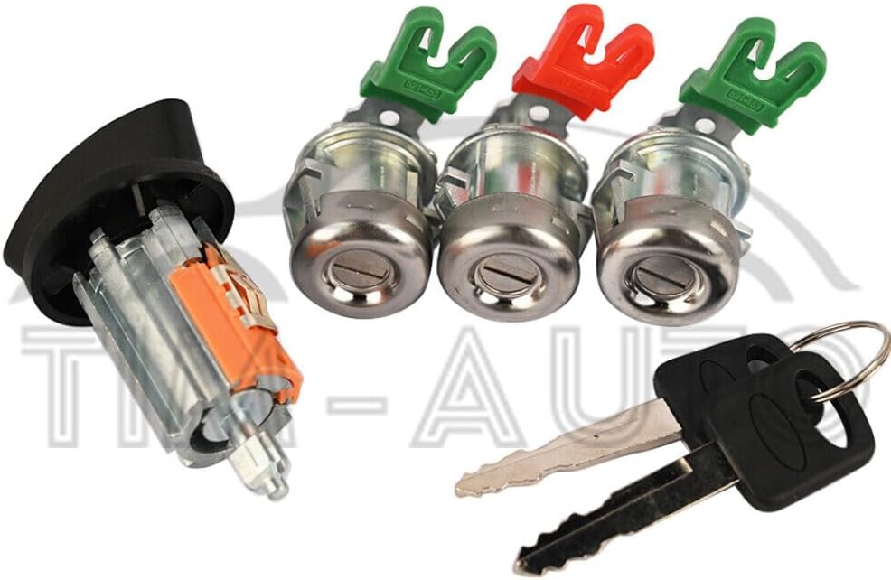ya 9 10.24 Tailgate & Door Lock Cylinder Ignition Set for Ford 98-07 F-250 F-350 Super