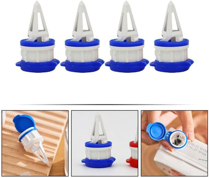 ya 14 9.20 baidi 4 Pcs Drink Deflector Bottle Spout Pourer Drinking Funnel Covers