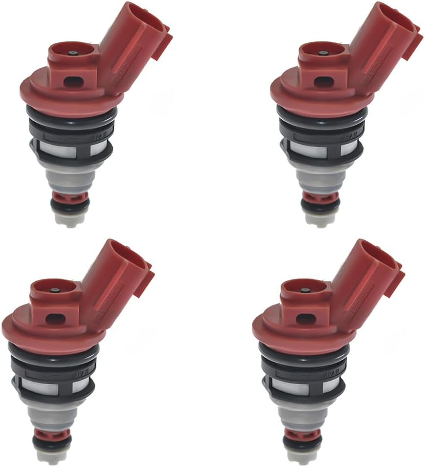 ya 10 9.16 baidi Set of 4 Fuel Injectors for Nissan 240sx for Altima Sentra G20 2.4L 2.0L 16600-53J00