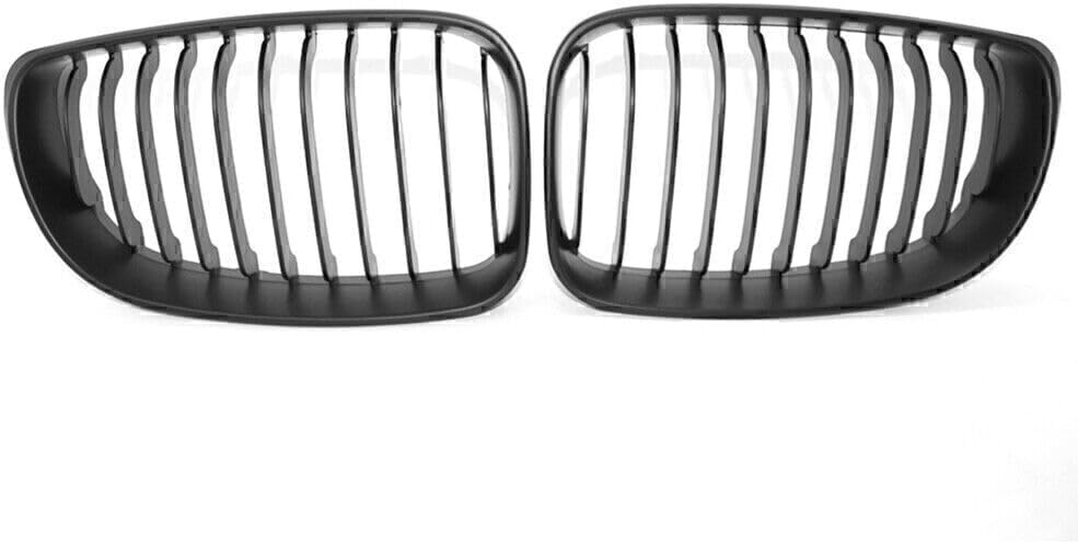 ya 4 8.14 Matte Black Front Kidney Grill Grille Fit for BMW 2007-13 E81 E82 E87 E88 118i 128i