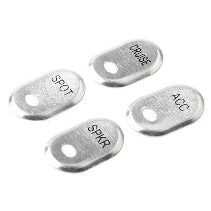 ya 12 10.8 zhengce Wire Drawn Panel Switch Protective Cover Chrome Suitable for Harley Touring