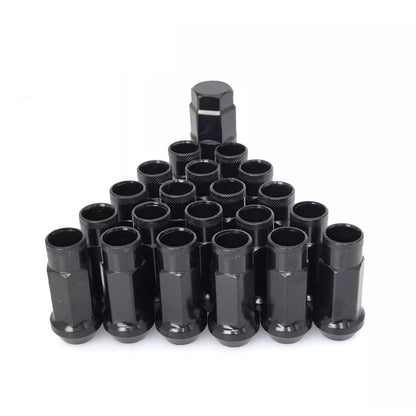 ya 10 9.16 baidi 20pcs Black Extended Open End Steel Wheel Lug Nuts M12x1.25 for Toyota for Honda