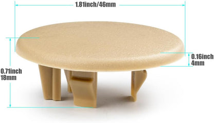 ya 5 8.10 2PCS Beige Rear Armrest for SEAT Bolt Cover Cap Fit For TAHOE for GMC for Yukon XL 2007-2018