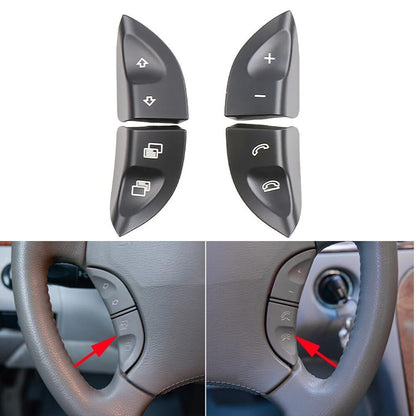 ya 23 10.7 baidi Steering Wheel Control Button Switch Cover for Mercedes W220,W215 Black,Durable