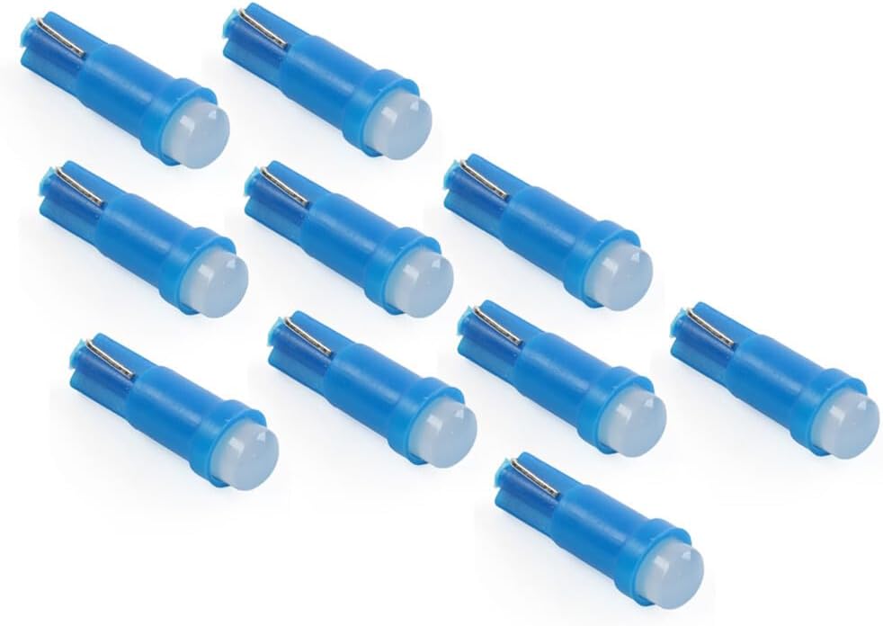 ya 2 8.15 Instrument Bulb Indicator T5 1 SMD Light Dashboard Gauge Wedge Bulbs blue