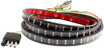 ya 2 8.15 60 inch dual row LED tea tray tailgate light strip, sequential turn signal reversal