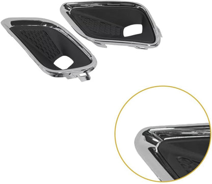 ya 4 8.14 Pair Left & Right Front Bumper Fog Lamp Light Cover Bezel for Jeep Cherokee