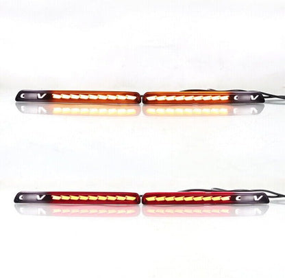 ya 3 8.24 baidi Suitable for Honda CRV CR-V 2023-24 Smoked LED rear fog light tail light anti-collision light set 