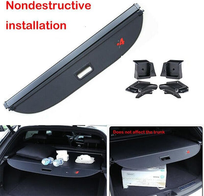 ya 2 8.15 for for Cadillac XT4 2019-22 Black Rear Trunk Cargo Luggage Security Shield Shade 1x