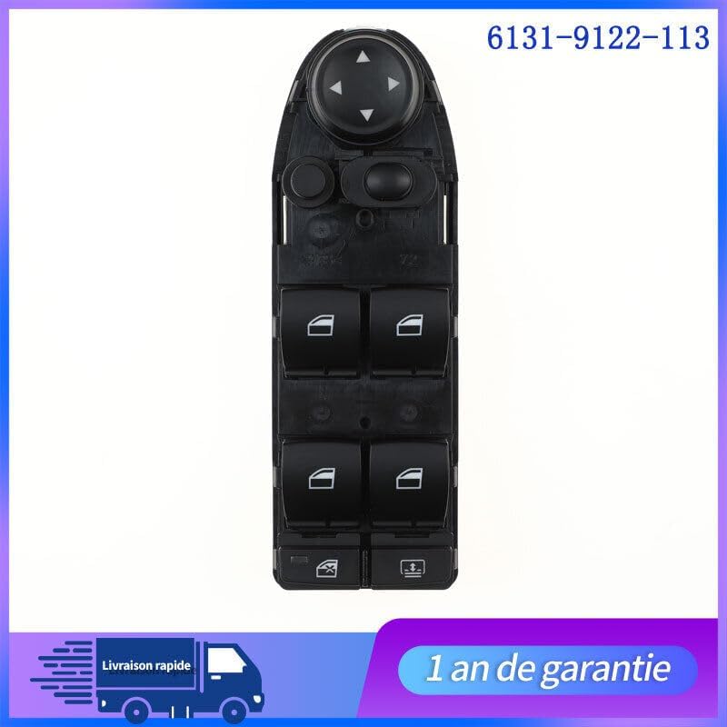 ya 4 8.8 COMMANDE INTERRUPTEUR Bouton Leve VITRE Pour for BMW Serie 5-61319122113 Neuf