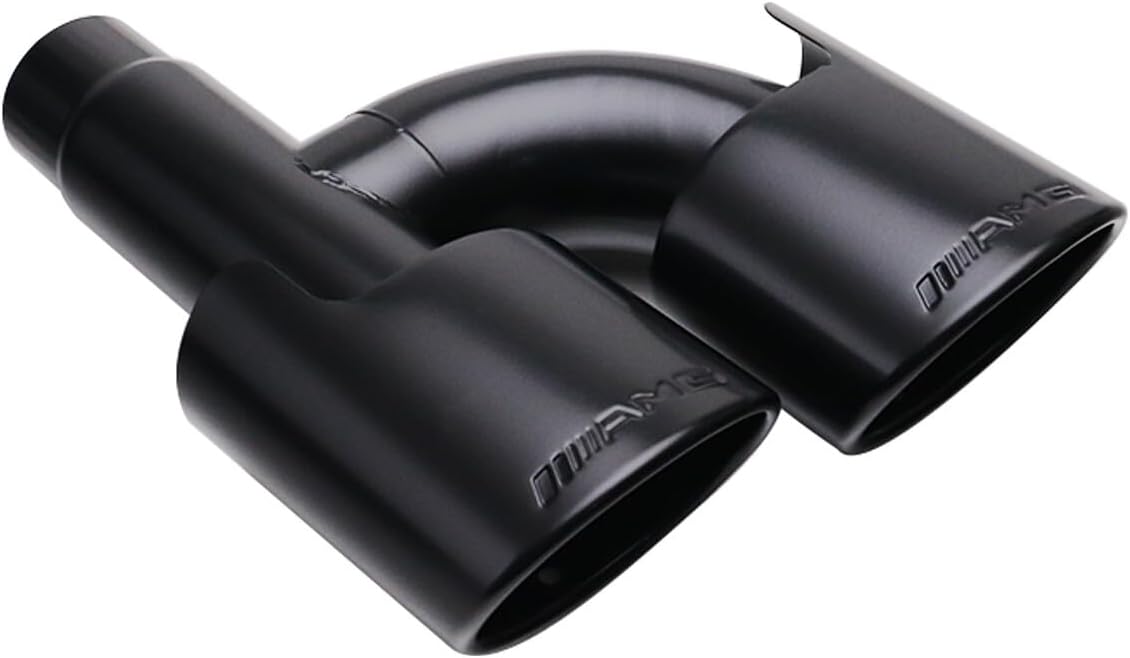 ya 6 8.24 baidi SS304 Muffler End Tips AMG For C250 C300 for Mercedes-benz W204 C-Class BLK
