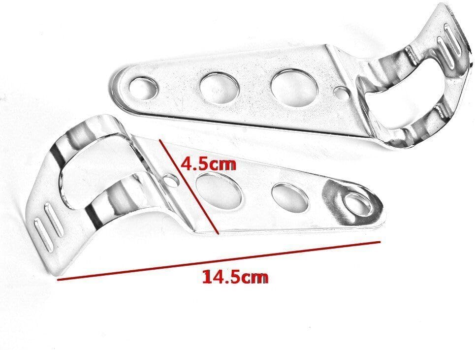 ya 4 8.14 Motorrad Scheinwerfer HalterHalterung Lampenhalter Metall 28-45mm Universal