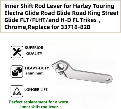 ya 5 8.10 Motorcycle Internal Shift Lever Suitable for Harley Road Electra Glide Chrome
