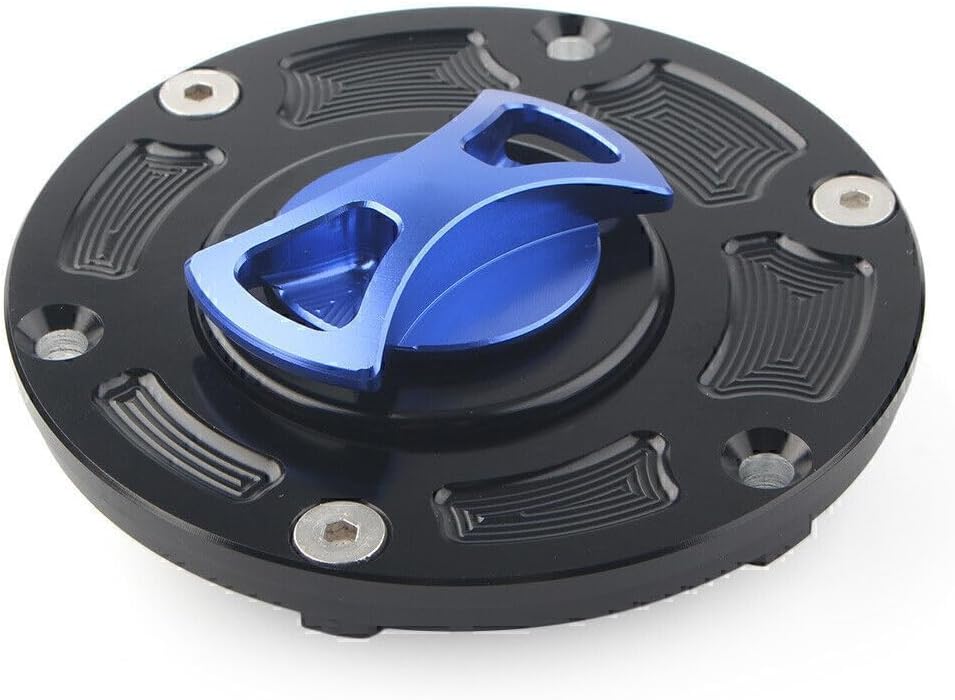 ya 9 10.24 Blue CNC Fuel Gas Tank Cap for Kawasaki 250R EX250 2008-2012 EX300 13-14