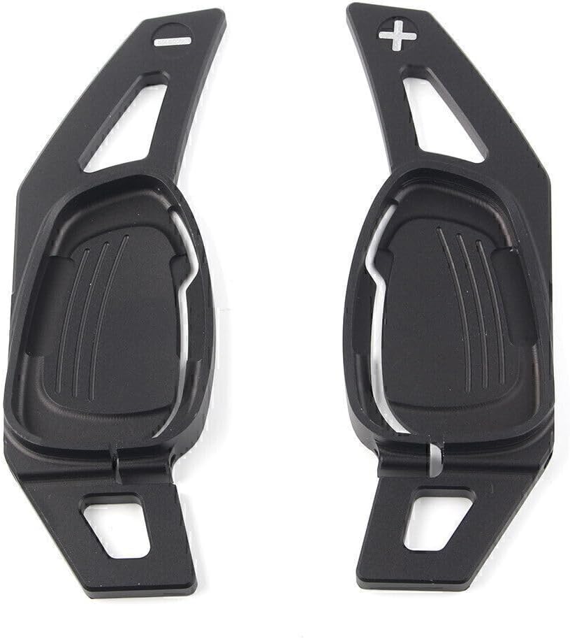 ya 4 8.8.2 2 x Steering Wheel Shift Paddle Shifter Trim Cover for Audi A5/S5/SA5 RS3 Black