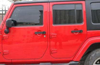 ya 10 9.16 baidi Door Handle Cover Tailgate Handle Trim for 07-18 for Jeep JK for Wrangler Carbon Look