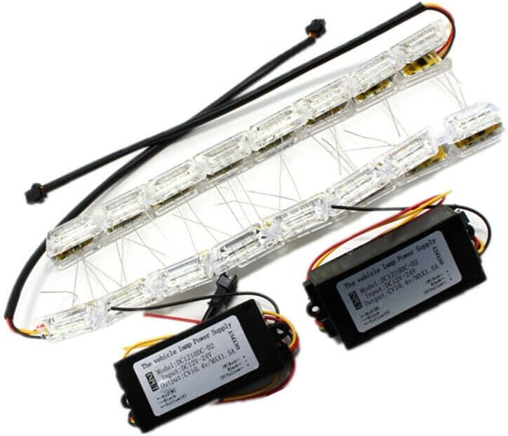 ya 4 8.8 Car Flexible Switchback LED Light Headlight Sequential Flasher DRL Turn Signal
