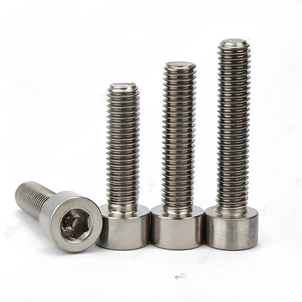 ya 16 10.20 baidi 5/25 Pcs Titanium GR2 DIN912 Hex Socket Bolts Cap Head Screws 2# 4# 8#-2