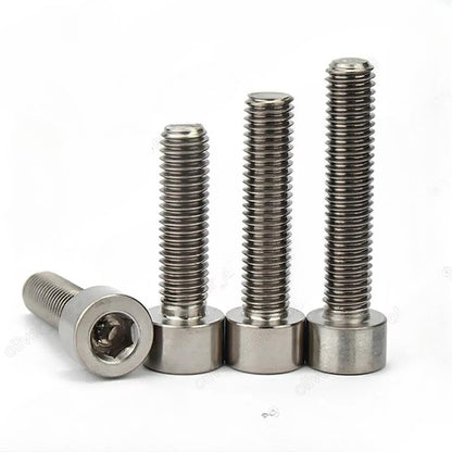 ya 16 10.20 baidi 5/25 Pcs Titanium GR2 DIN912 Hex Socket Bolts Cap Head Screws 2# 4# 8#-2