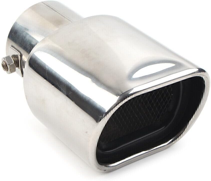 ya 6 8.14 Car Stainless Steel Rear Pipe Tail Muffler Tip Square Shape Accessories