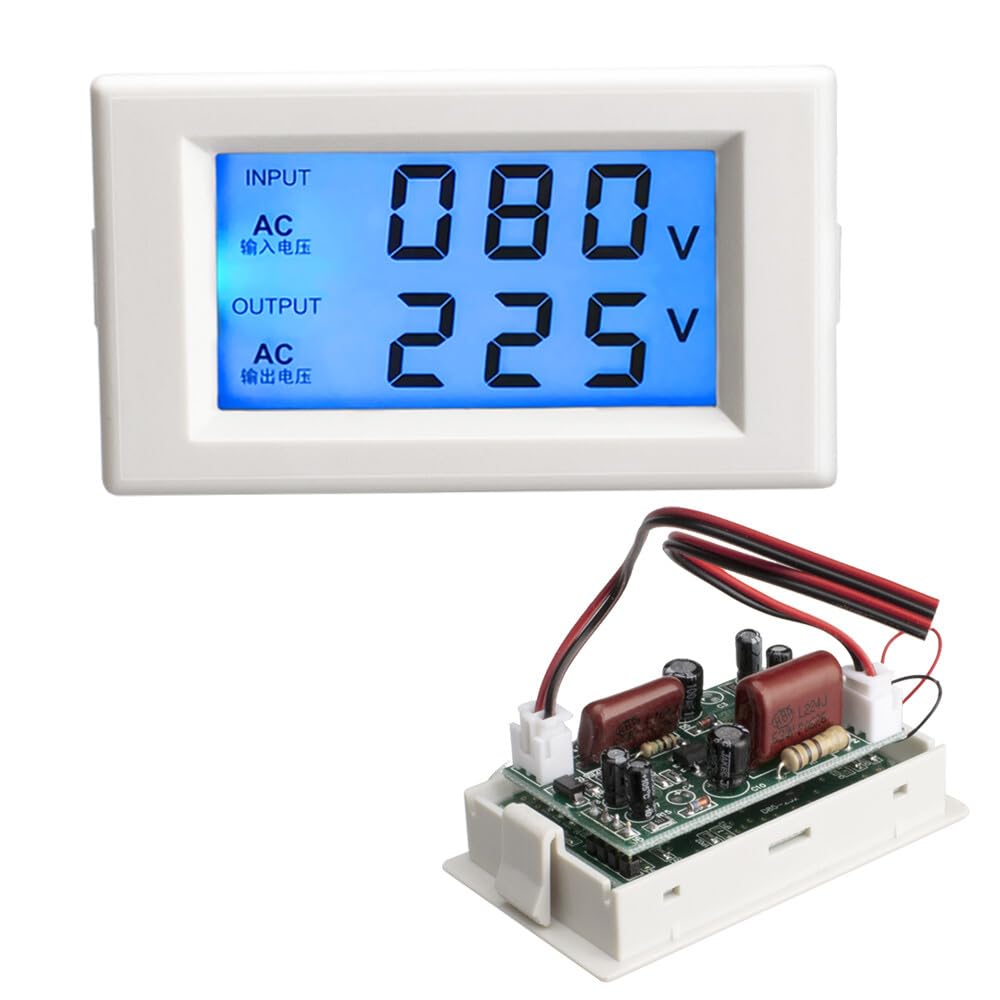 ya 16 10.20 baidi AC 80-500V LCD Dual Display Voltmeter Input and Output HD Panel