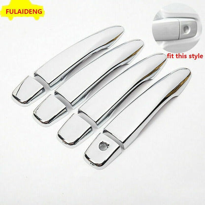 ya 5 8.10 8P for Nissan Kicks 2017-2020 ABS Chrome Car Exterior Door Handle Cover Trim Set